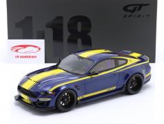 Shelby Mustang SuperSnake Blue Hornet Год постройки 2021 синий / желтый 1:18 GT-Spirit