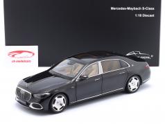 Mercedes-Benz Maybach S Klasse Byggeår 2021 obsidian sort 1:18 Almost Real