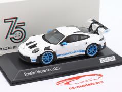Porsche 911 (992) GT3 RS Sondermodell IAA 2023 München weiß 1:43 Spark