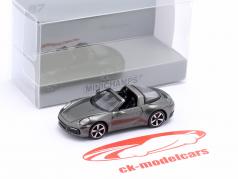 Porsche 911 (992) Targa 4 Byggeår 2020 grøn metallisk 1:87 Minichamps