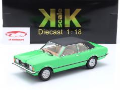 Ford Taunus GXL リムジン と ビニール屋根 1971 緑 / 黒 1:18 KK-Scale