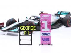 G. Russell Mercedes-AMG F1 W13 #63 ganhador Brasil GP Fórmula 1 2022 1:18 Spark