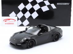 Porsche 911 (992) Targa 4 GTS Bouwjaar 2021 zwart 1:18 Minichamps