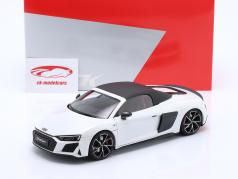 Audi R8 Spyder Année de construction 2021 blanc 1:18 KengFai