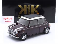 Mini Cooper RHD med Soltag violet metallisk / hvid 1:12 KK-Scale