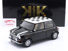 Mini Cooper LHD geruit zwart / wit 1:12 KK-Scale