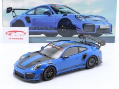Porsche 911 (991.2) GT2 RS MR Manthey Racing bleu / noir 1:18 Minichamps