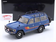 Toyota Land Cruiser 60 Année de construction 1980 bleu 1:18 Kyosho