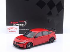 Honda Civic Type R LHD Byggeår 2023 Rallye rød 1:18 TrueScale