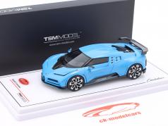 Bugatti Centodieci year 2022 loght blue 1:43 TrueScale