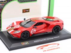 Ford GT Heritage Edition 2022 #16 red 1:32 Bburago