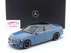Mercedes-Benz Classe S (V223) Année de construction 2020 Manufaktur bleu vintage 1:18 Norev