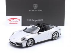 Porsche 911 (992) Targa 4 GTS Année de construction 2021 Argent GT métallique 1:18 Minichamps