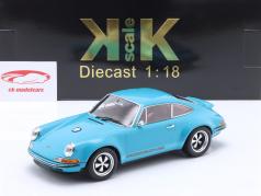 Singer Coupe Porsche 911 Modificação azul turquesa 1:18 KK-Scale