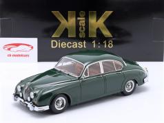 Jaguar MK II 3.8 LHD Byggeår 1959 mørkegrøn 1:18 KK-Scale