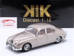 Jaguar MK II 3.8 RHD Baujahr 1959 perlsilber 1:18 KK-Scale