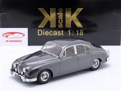 Jaguar MK II 3.8 LHD Ano de construção 1959 cinza escuro metálico 1:18 KK-Scale