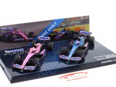 2-Car Set Pierre Gasly #10 Bahrain & Miami GP formula 1 2023 1:43 Minichamps