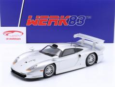 Porsche 911 GT1 Street Version 1997 серебро 1:18 WERK83