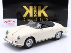 Porsche 356 A Speedster Bouwjaar 1955 wit 1:12 KK-Scale
