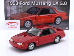 Ford Mustang 5.0 LX Anno di costruzione 1993 electric rosso 1:18 GMP
