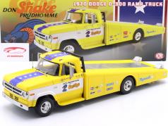 Dodge D300 Ramp Truck "The Snake" Ano de construção 1970 amarelo / branco 1:18 GMP