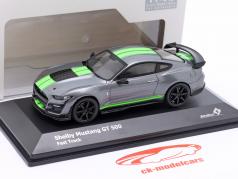 Ford Shelby Mustang GT500 建设年份 2020 灰色的 金属的 / 荧光绿 1:43 Solido