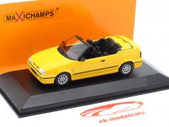 Renault 19 Cabriolet Année de construction 1991 jaune 1:43 Minichamps