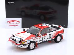 Toyota Celica GT-Four #3 Winnaar Rallye Safari 1990 Waldegård, Gallagher 1:18 Kyosho