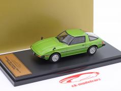 Mazda RX-7 Savanna 建設年 1978 緑 メタリックな 1:43 Hachette