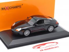 Porsche 911 (996) Byggeår 1998 sort metallisk 1:43 Minichamps
