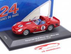 Ferrari 330 TRI #6 winnaar 24h LeMans 1962 Gendebien, Hill 1:43 Ixo