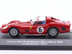 Ferrari 330 TRI #6 优胜者 24h LeMans 1962 Gendebien, Hill 1:43 Ixo