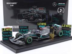 L. Hamilton Mercedes-AMG F1 W11 #44 ganhador turco GP Fórmula 1 Campeão mundial 2020 1:12 Minichamps