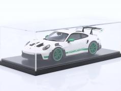Porsche 911 (992) GT3 RS 2022 tributo Carrera RS branco / verde 1:18 Spark