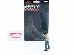 RWB-legende Akira Nakai San figuur #3 met dril machine 1:18 American Diorama