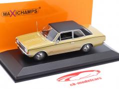 Opel Commodore A Baujahr 1970 gold metallic / schwarz 1:43 Minichamps