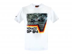 Stefan Bellof Camiseta Mônaco GP Fórmula 1 1984 branco
