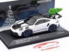 Porsche 911 (992) GT3 RS クリスマス 版 2023 白 1:43 Minichamps