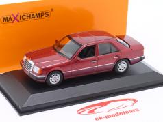 Mercedes-Benz 230E 建設年 1991 暗赤色 メタリックな 1:43 Minichamps