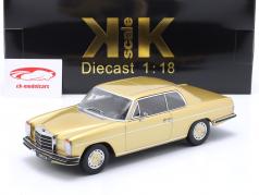 Mercedes-Benz 280C/8 W114 Coupe Byggeår 1969 guld metallisk 1:18 KK-Scale