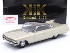 Cadillac Series 62 Coupe DeVille Bouwjaar 1961 beige metalen 1:18 KK-Scale