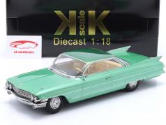 Cadillac Series 62 Coupe DeVille Byggeår 1961 grøn metallisk 1:18 KK-Scale