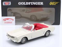 Ford Mustang 1/2 Convertible James Bond Goldfinger (1964) crema 1:18 MotorMax