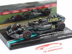 L. Hamilton Mercedes-AMG F1 W14 #44 2e Australisch GP formule 1 2023 1:43 Minichamps