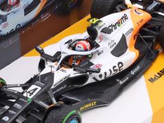Lando Norris McLaren MCL60 #4 9º Monaco GP Fórmula 1 2023 1:43 Minichamps