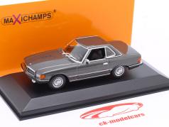 Mercedes-Benz 350SL Cabriolé Capota rígida Ano de construção 1974 Cinza metálico 1:43 Minichamps