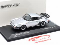 Porsche 911 (930) Turbo Año de construcción 1977 plata metálico 1:43 Minichamps