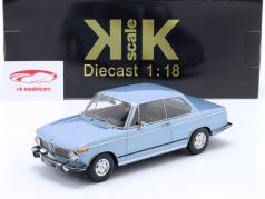 BMW 1602 Serie 1 Bouwjaar 1971 Lichtblauw metalen 1:18 KK-Scale
