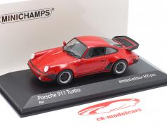 Porsche 911 (930) Turbo Année de construction 1977 rouge 1:43 Minichamps